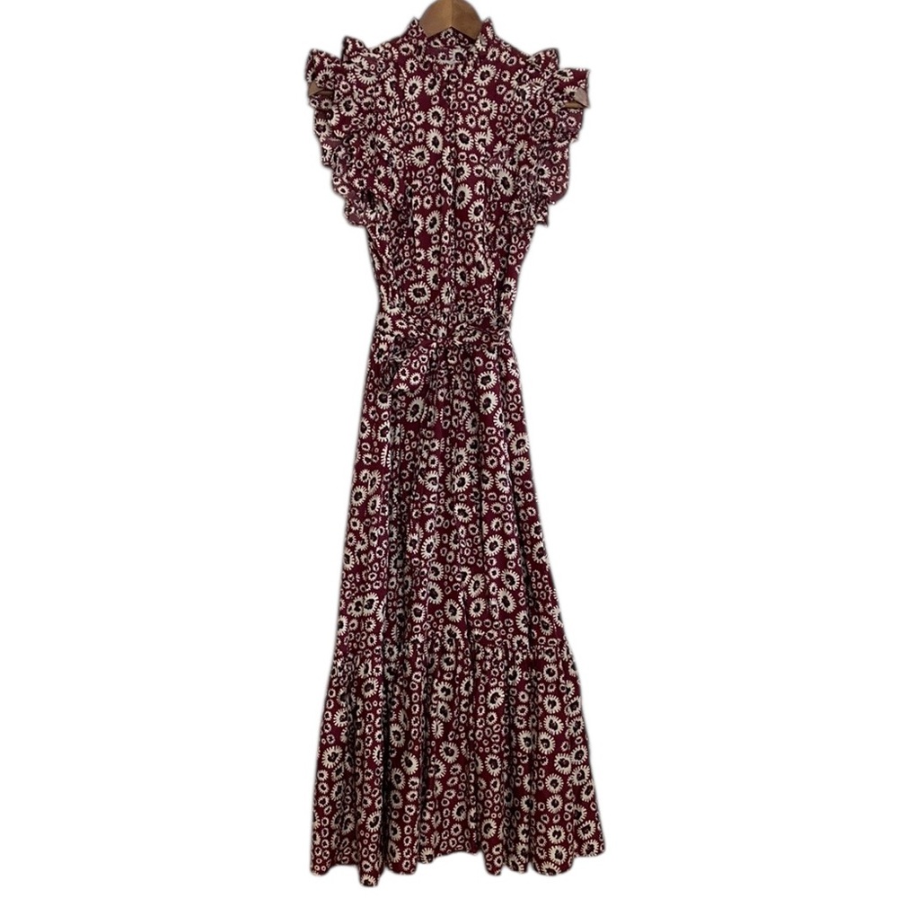 Outerknown Red Floral Maxi Dress